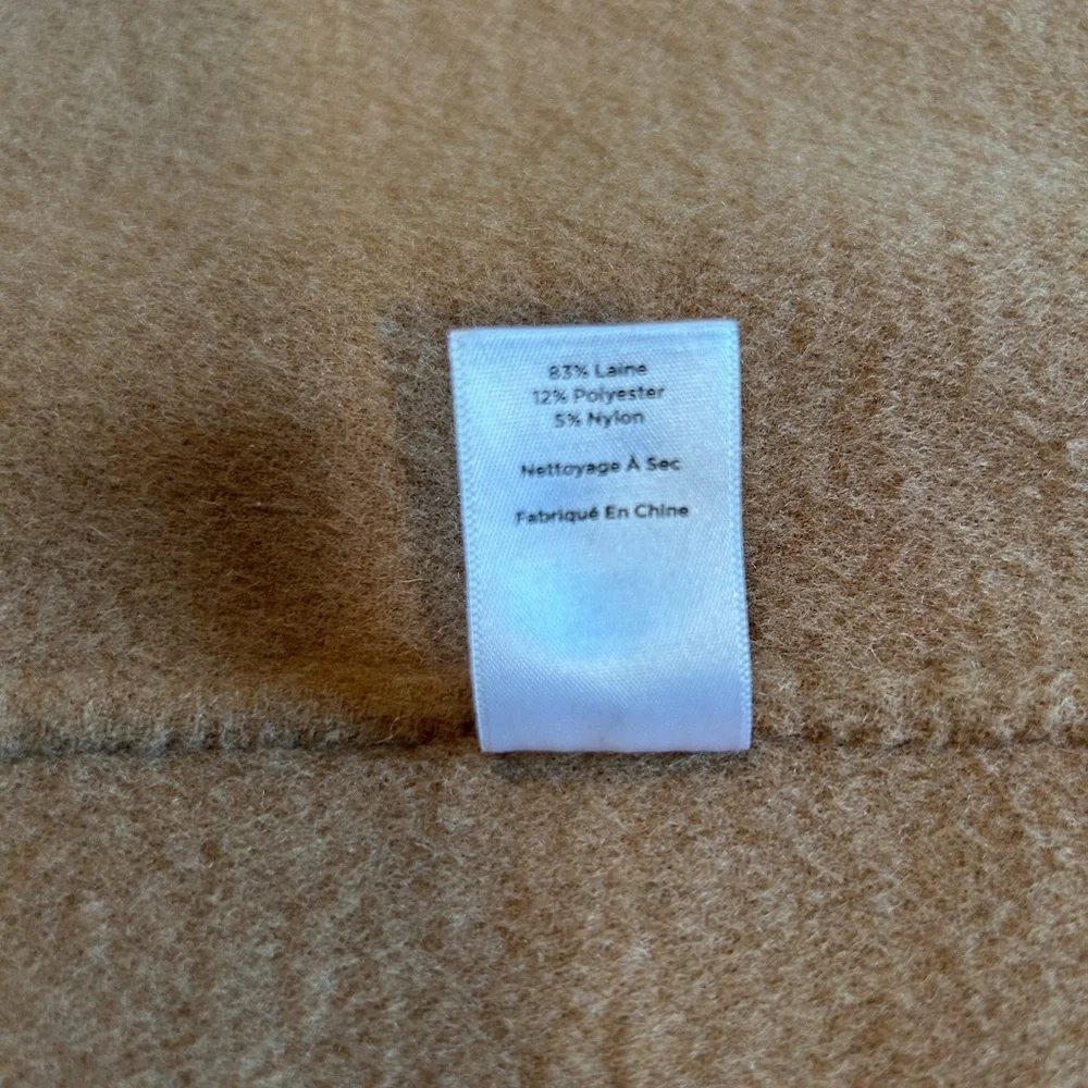 Talbots Wool Coat Jacket tan cream plaid size 1X - Picture 9 of 15
